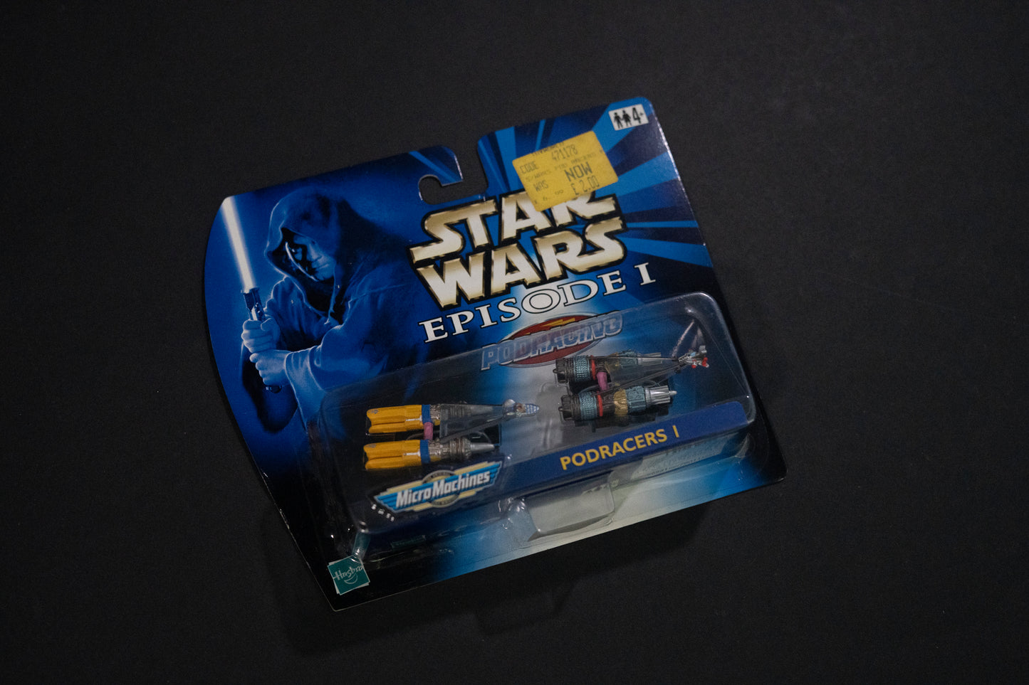 Podracing, Podracers I, Star Wars, Episode 1, Micro Machines, Hasbro, Galoob, 1999, Box Sealed - Sticker