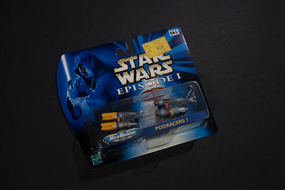 Podracing, Podracers I, Star Wars, Episode 1, Micro Machines, Hasbro, Galoob, 1999, Box Sealed - Sticker