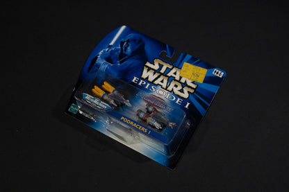 Podracing, Podracers I, Star Wars, Episode 1, Micro Machines, Hasbro, Galoob, 1999, Box Sealed - Sticker