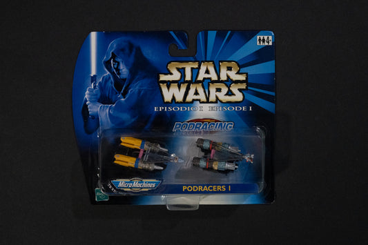 Podracing, Podracers I, Star Wars, Episode 1, Micro Machines, Hasbro, Galoob, 1999, Box Sealed
