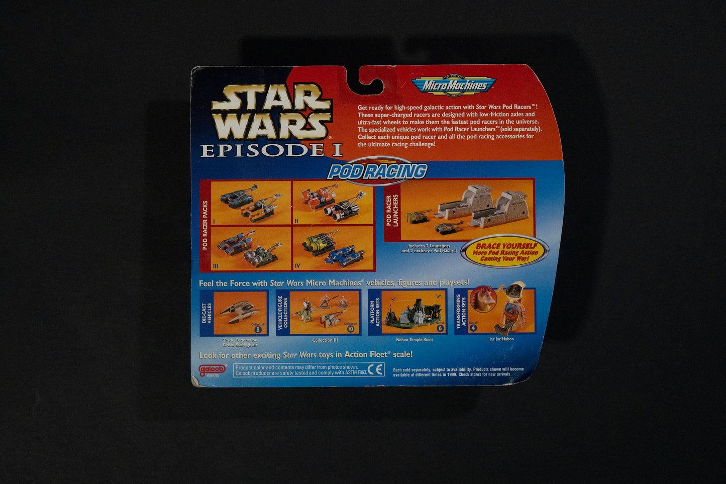 Podracing, Podracers II, Star Wars, Episode 1, Micro Machines, Hasbro, Galoob, 1999, Box Sealed (B)