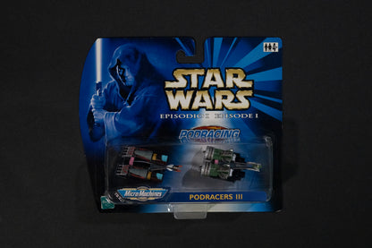 Podracing, Podracers III, Star Wars, Episode 1, Micro Machines, Hasbro, Galoob, 1999, Box Sealed (A)