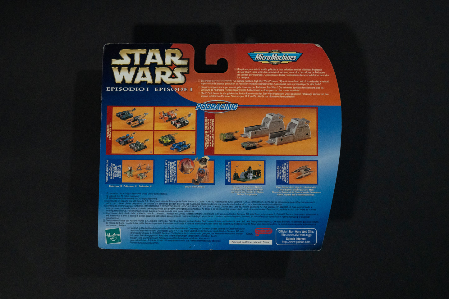 Podracing, Podracers IV, Star Wars, Episode 1, Micro Machines, Hasbro, Galoob, 1999, Box Sealed (A)