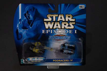 Podracing, Podracers IV, Star Wars, Episode 1, Micro Machines, Hasbro, Galoob, 1999, Box Sealed (B)