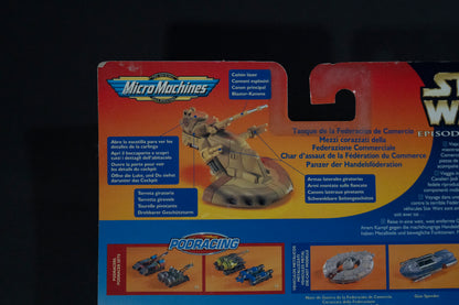 Trade Federation Tank, Star Wars, Episode 1, Micro Machines, Hasbro, Galoob, 1999, Box Sealed