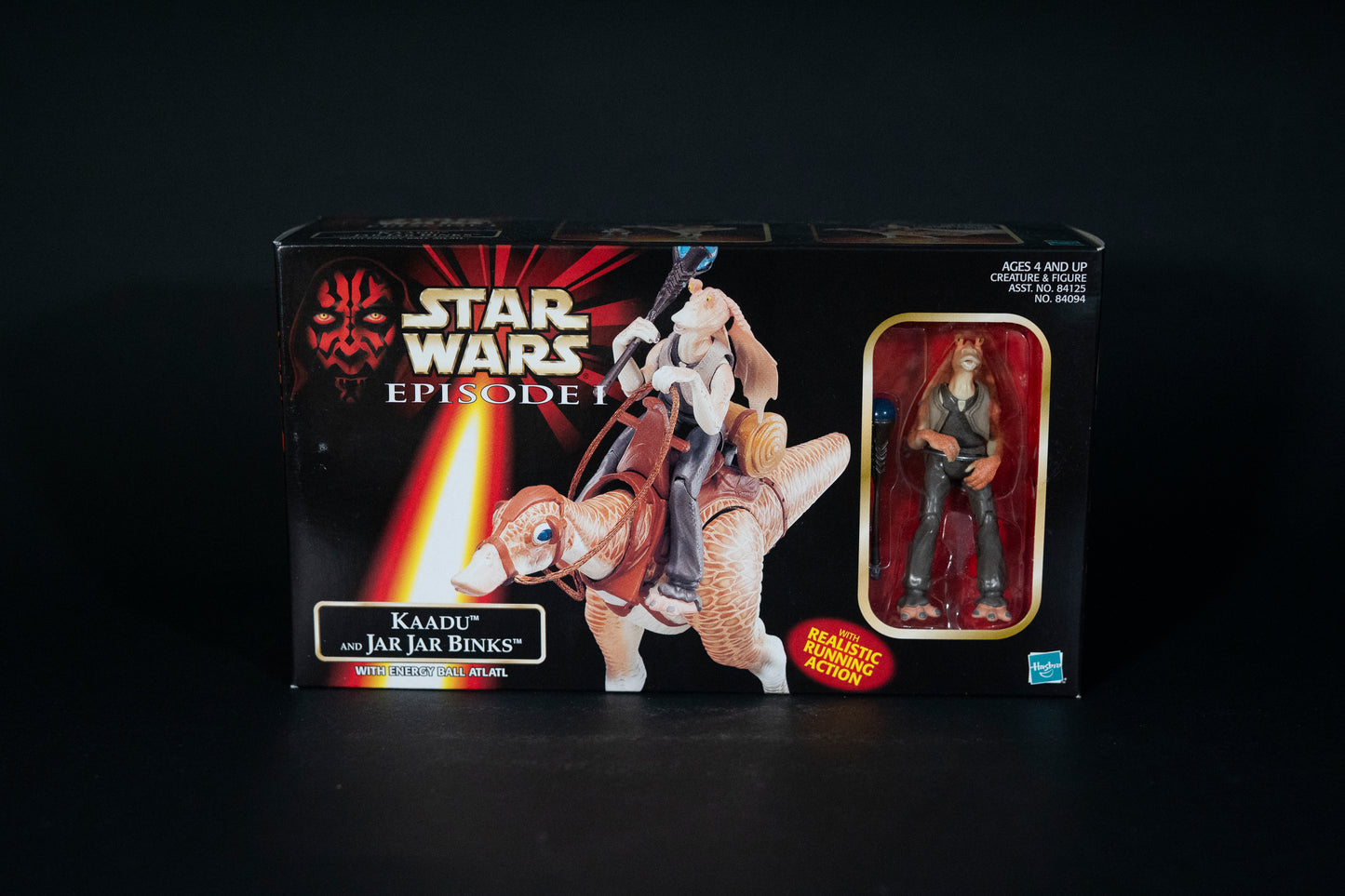 Kadu and Jar Jar Binks with Energy Ball Atatl, Star Wars, Episode 1, Hasbro, 1998, Box Sealed
