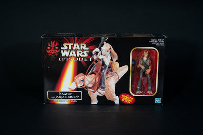 Kadu and Jar Jar Binks with Energy Ball Atatl, Star Wars, Episode 1, Hasbro, 1998, Box Sealed