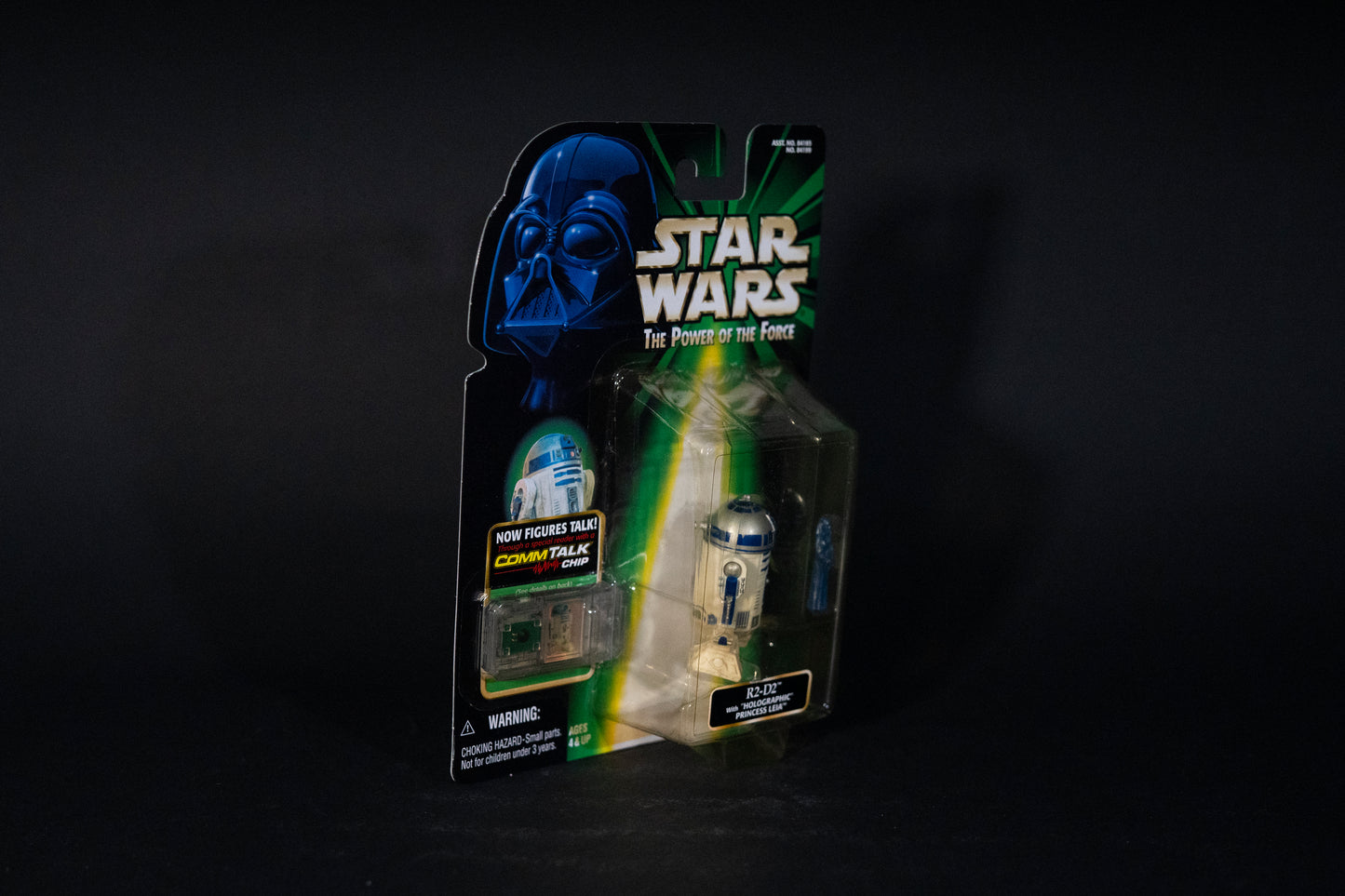 R2-D2 with 'Holographic' Princess Leia, Star Wars, The Power of the Force, Comm Talk Chip, Hasbro, 1999, Box Sealed