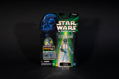 Greedo with Blaster, Star Wars, The Power of the Force, Comm Talk Chip, Hasbro, 1999, Box Sealed
