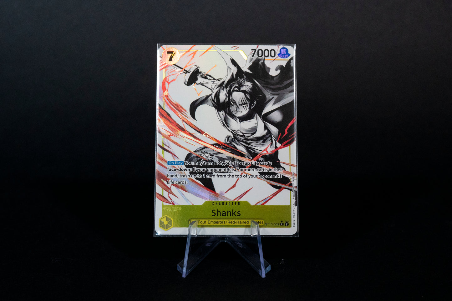 ST13-009, Shanks, One Piece, Ultra Deck: The Three Brothers, Common Alternative Art, Ungraded, English