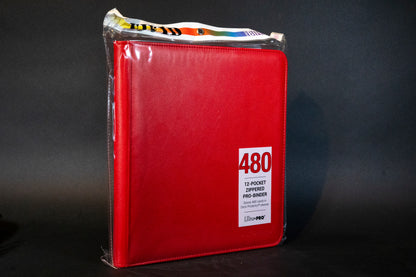 Ultra Pro - 12 Pocket Zippered Pro Binder - Red