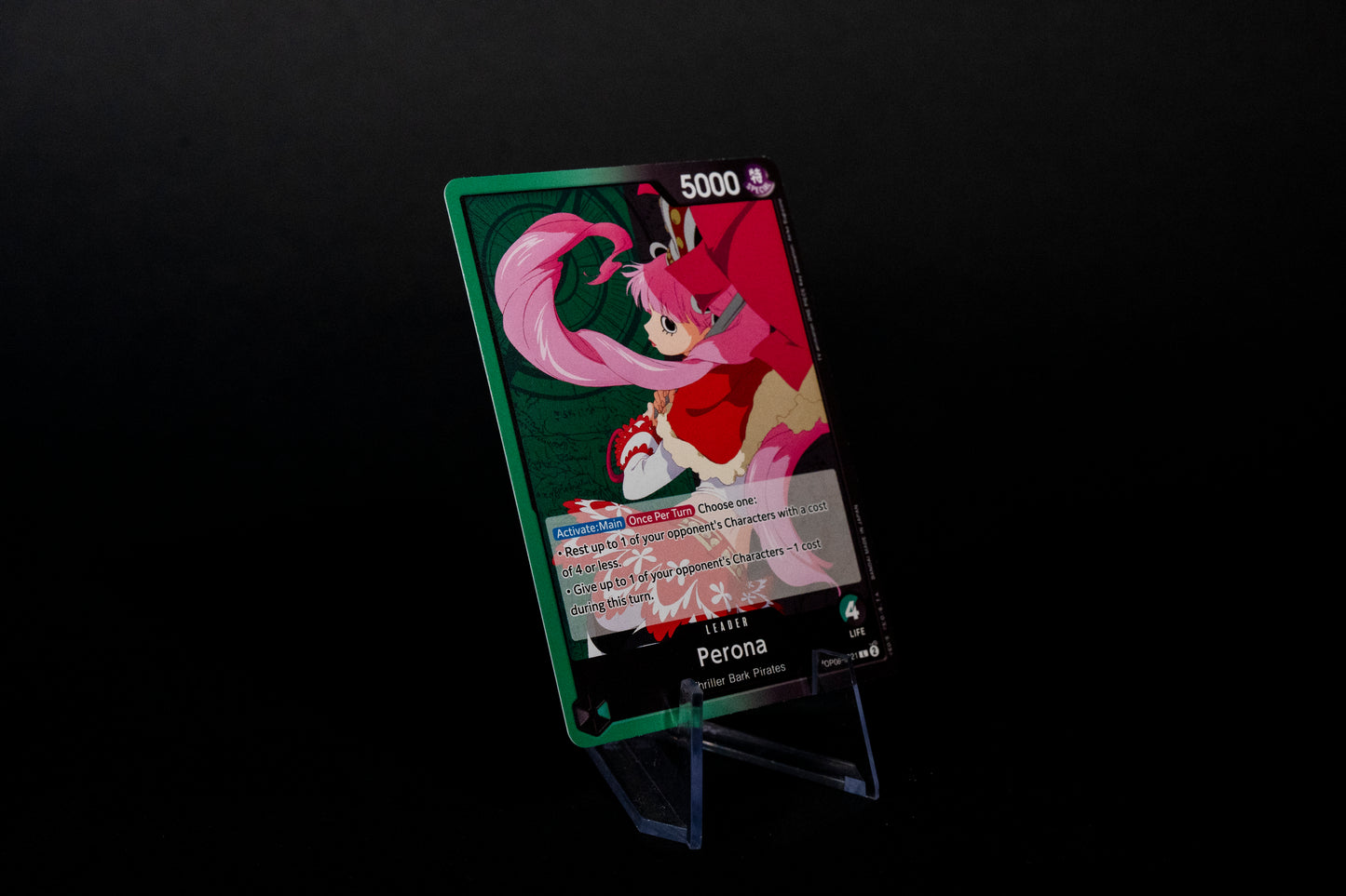 OP06-021, Perona, One Piece, Wings of the Captain, Leader, Ungraded, English