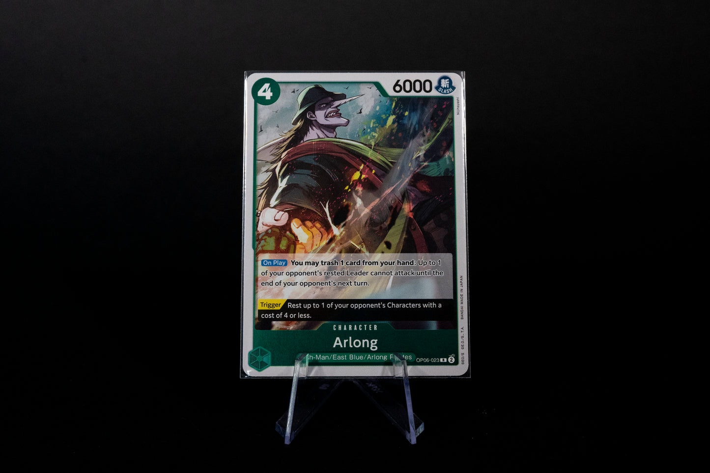 OP06-023, Arlong, One Piece, Wings of the Captain, Rare, Ungraded, English