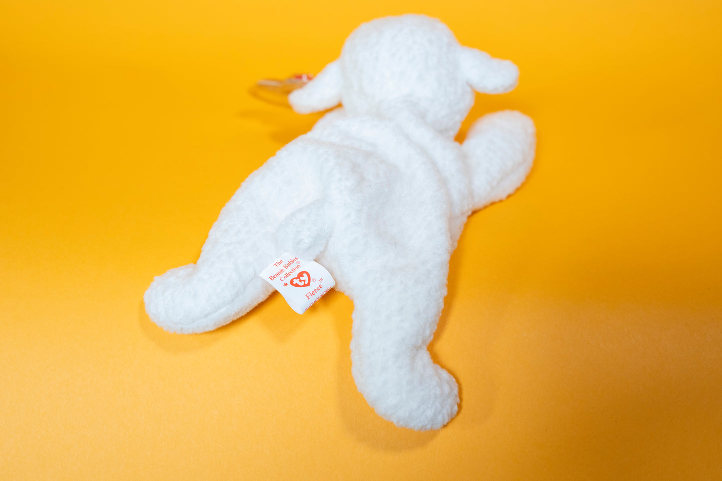 Fleece (Lamb - Sheep) - TY Beanie Babies - PVC Pellets - Tag in Protector - Excellent Condition