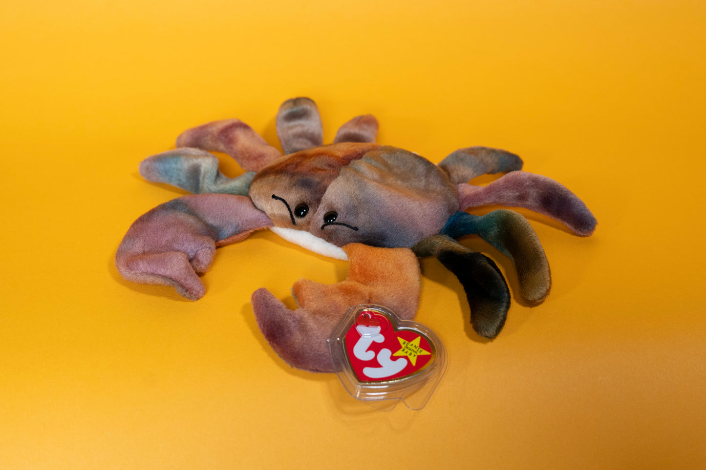 Claude (Crab) - TY Beanie Babies - Tag in Protector - Excellent Condition