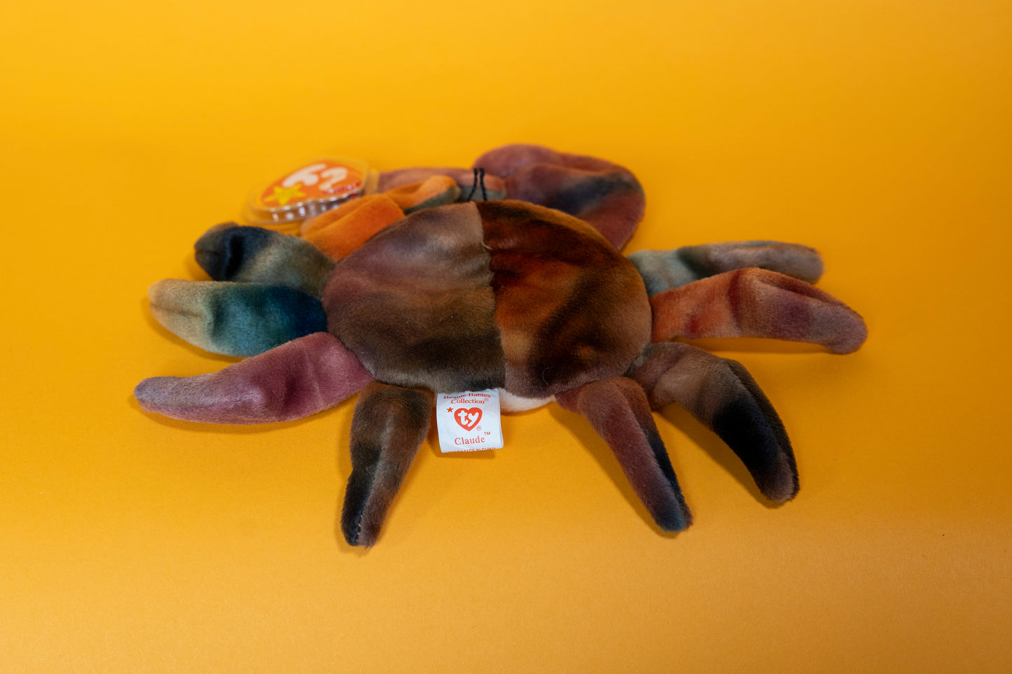 Claude (Crab) - TY Beanie Babies - Tag in Protector - Excellent Condition