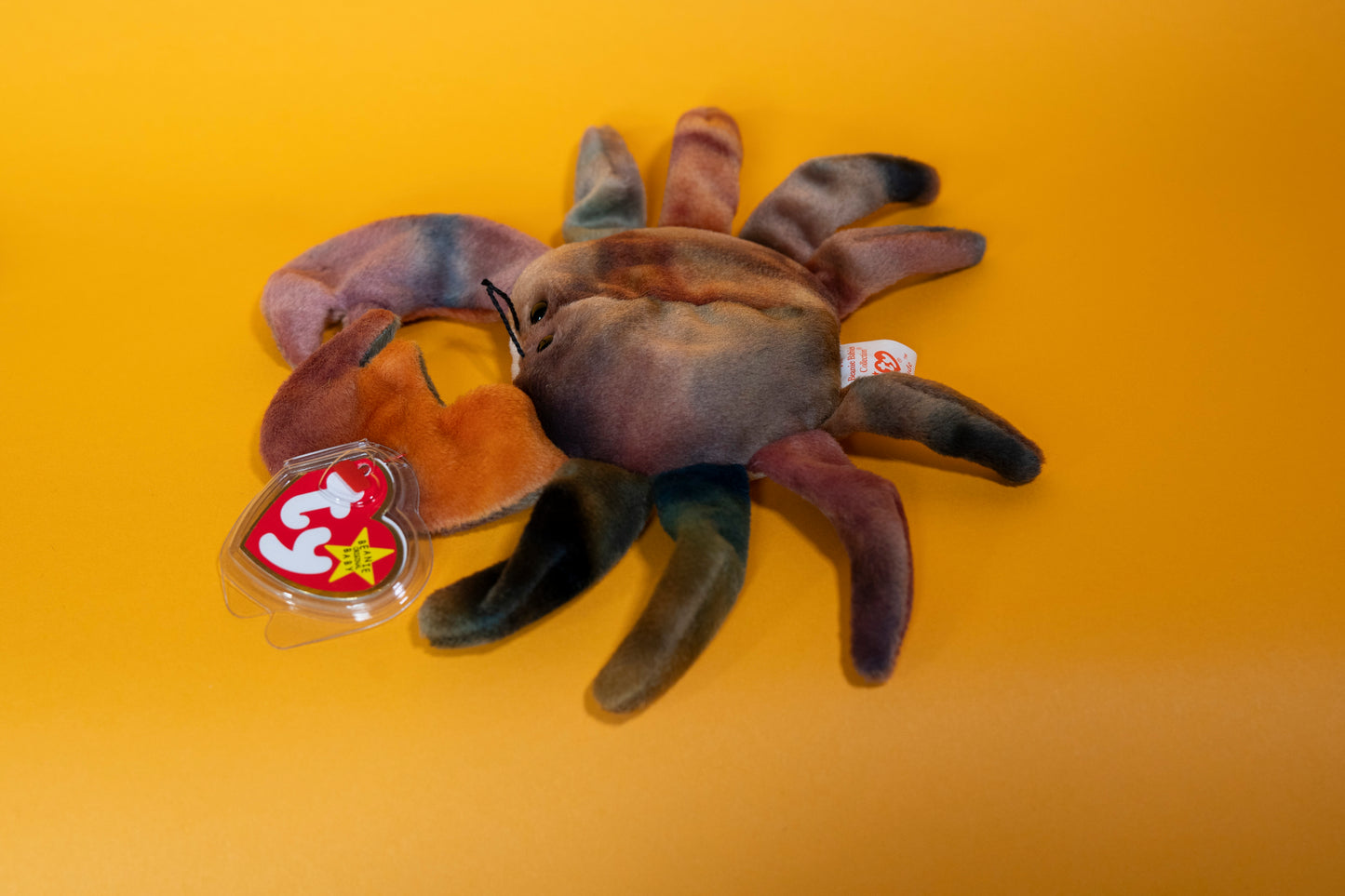 Claude (Crab) - TY Beanie Babies - Tag in Protector - Excellent Condition