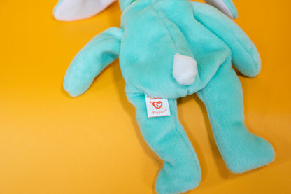 Hippity (Bunny Rabbit) - TY Beanie Babies - PVC Pellets - Tag in Protector - Excellent Condition