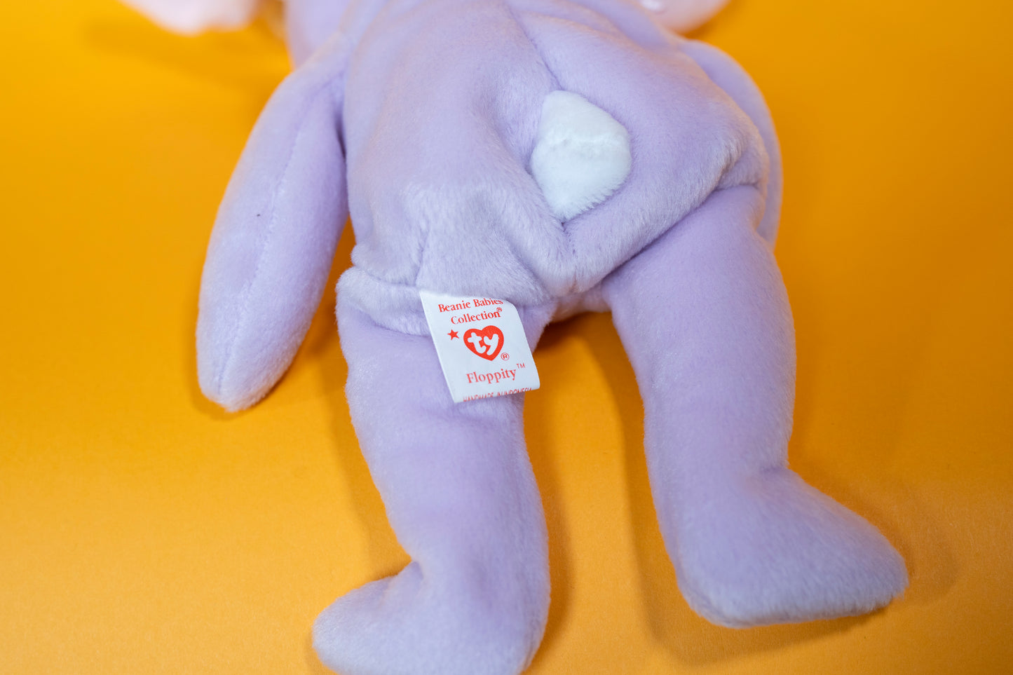 Floppity (Bunny Rabbit) - TY Beanie Babies - Tag in Protector - Excellent Condition