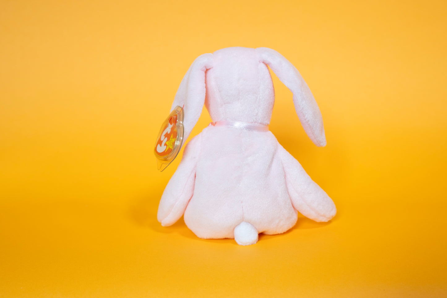 Hoppity (Bunny Rabbit) - TY Beanie Babies - PVC Pellets - Tag in Protector - Excellent Condition