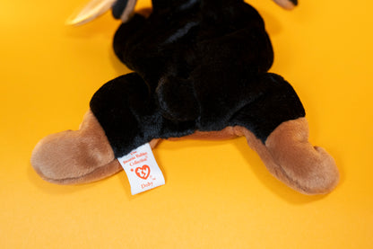 Doby (Doberman, Dog) - TY Beanie Babies - Tag in Protector - Excellent Condition