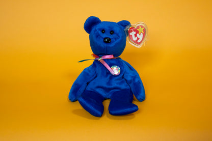 Clubby (Bear) - TY Beanie Babies - Tag in Protector - Excellent Condition