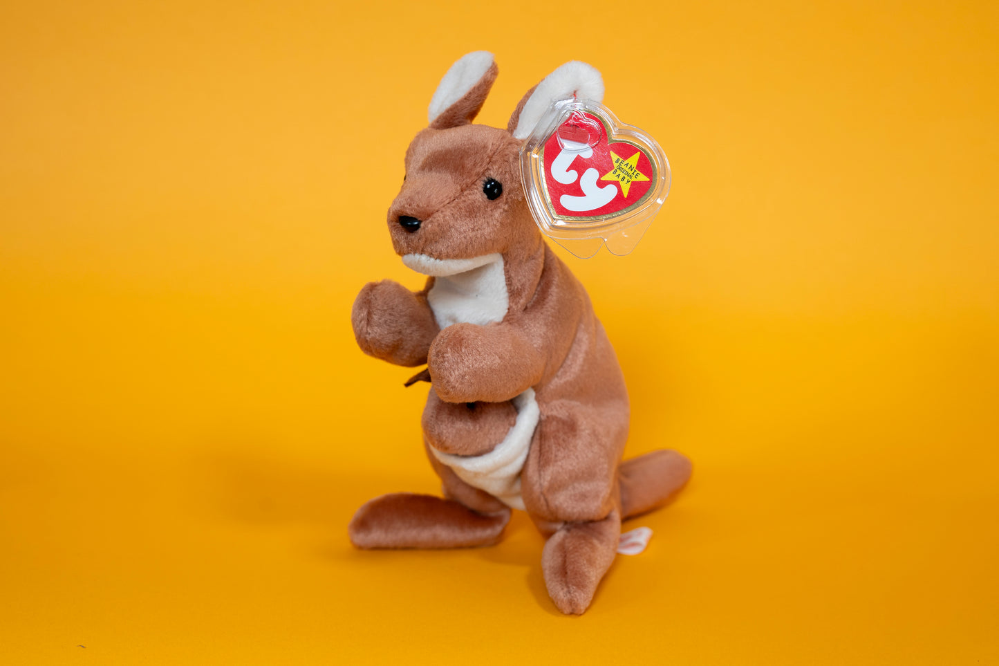 Pouch (Kangaroo) - TY Beanie Babies - Tag in Protector - Excellent Condition