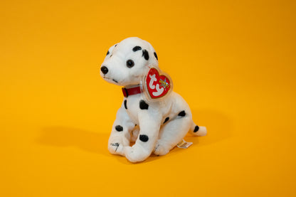 Rescue (9/11 Dalmatian Service Dog - RIGHT Leg Flag) - TY Beanie Babies - Tag in Protector - Excellent Condition