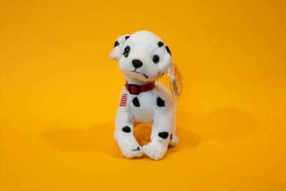 Rescue (9/11 Dalmatian Service Dog - RIGHT Leg Flag) - TY Beanie Babies - Tag in Protector - Excellent Condition