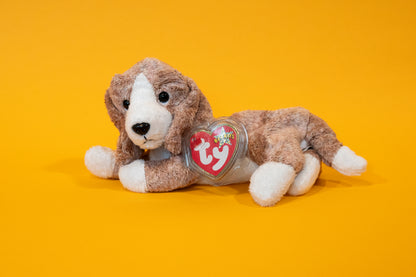 Sniffer (Beagle Dog) - TY Beanie Babies - Tag in Protector - Excellent Condition