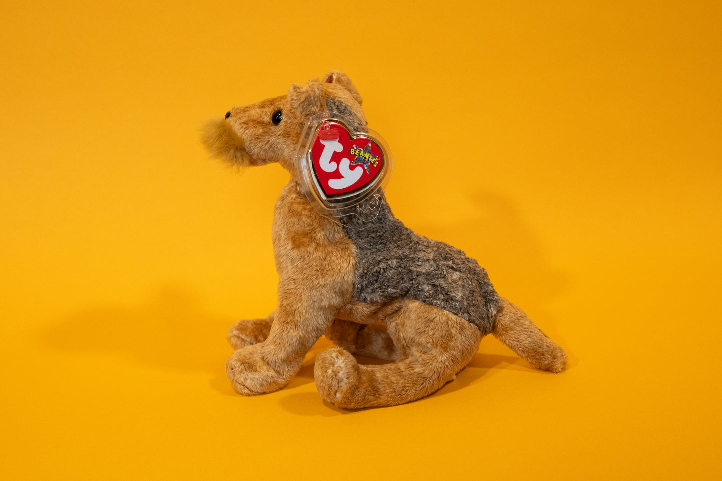 Whiskers (Terrier Dog) - TY Beanie Babies - Tag in Protector - Excellent Condition