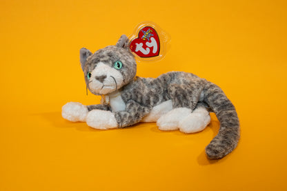 Purr (Cat) - TY Beanie Babies - Tag in Protector - Excellent Condition