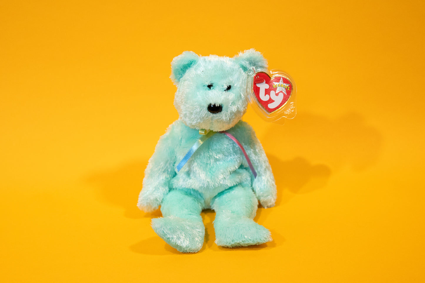 Sherbet (Teddy Bear) - TY Beanie Babies - Tag in Protector - Excellent Condition