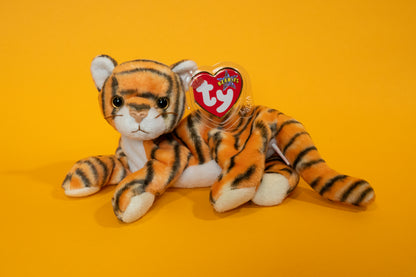 India (Tiger Cat) - TY Beanie Babies - Tag in Protector - Excellent Condition