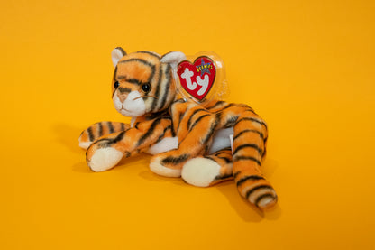 India (Tiger Cat) - TY Beanie Babies - Tag in Protector - Excellent Condition