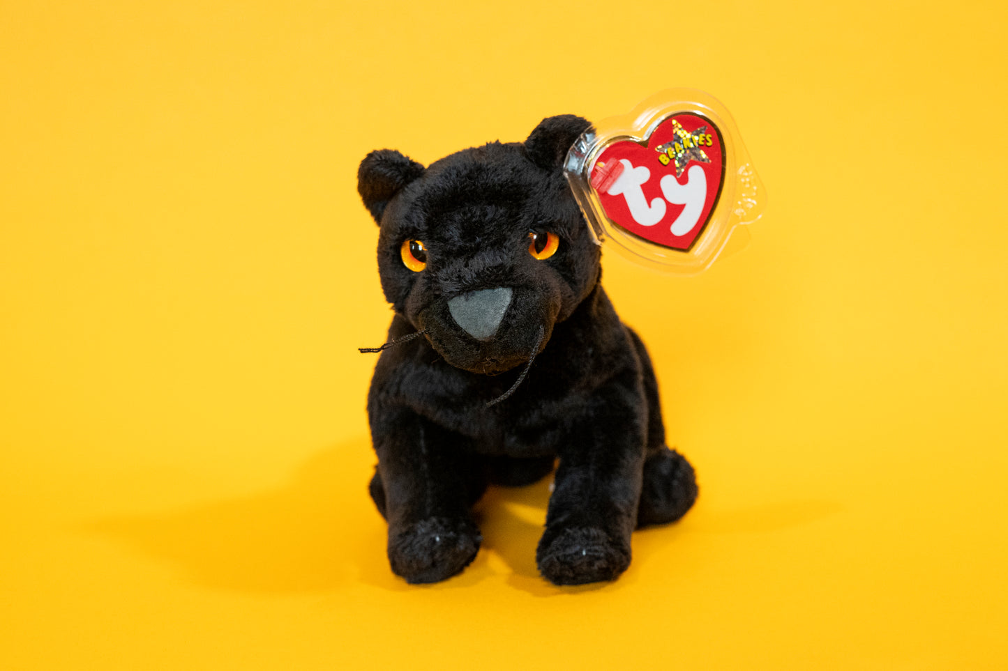 Midnight (Panther Cat) - TY Beanie Babies - Tag in Protector - Excellent Condition