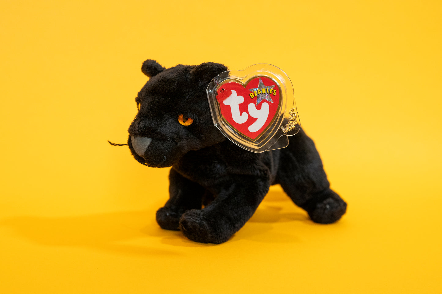 Midnight (Panther Cat) - TY Beanie Babies - Tag in Protector - Excellent Condition