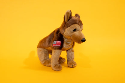 Courage (9/11 German Shepherd Service Dog - Right Leg Flag - TY Beanie Babies - Tag in Protector - Excellent Condition