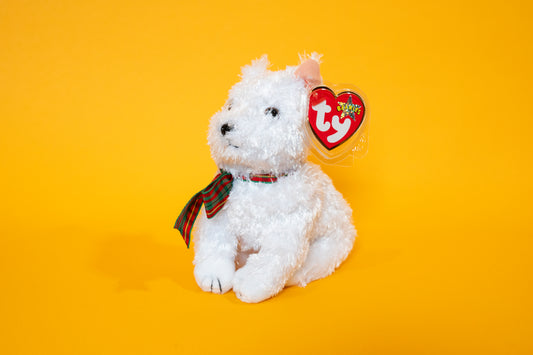 Kirby (West Highland Terrier Dog) - TY Beanie Babies - Tag in Protector - Excellent Condition