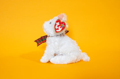 Kirby (West Highland Terrier Dog) - TY Beanie Babies - Tag in Protector - Excellent Condition