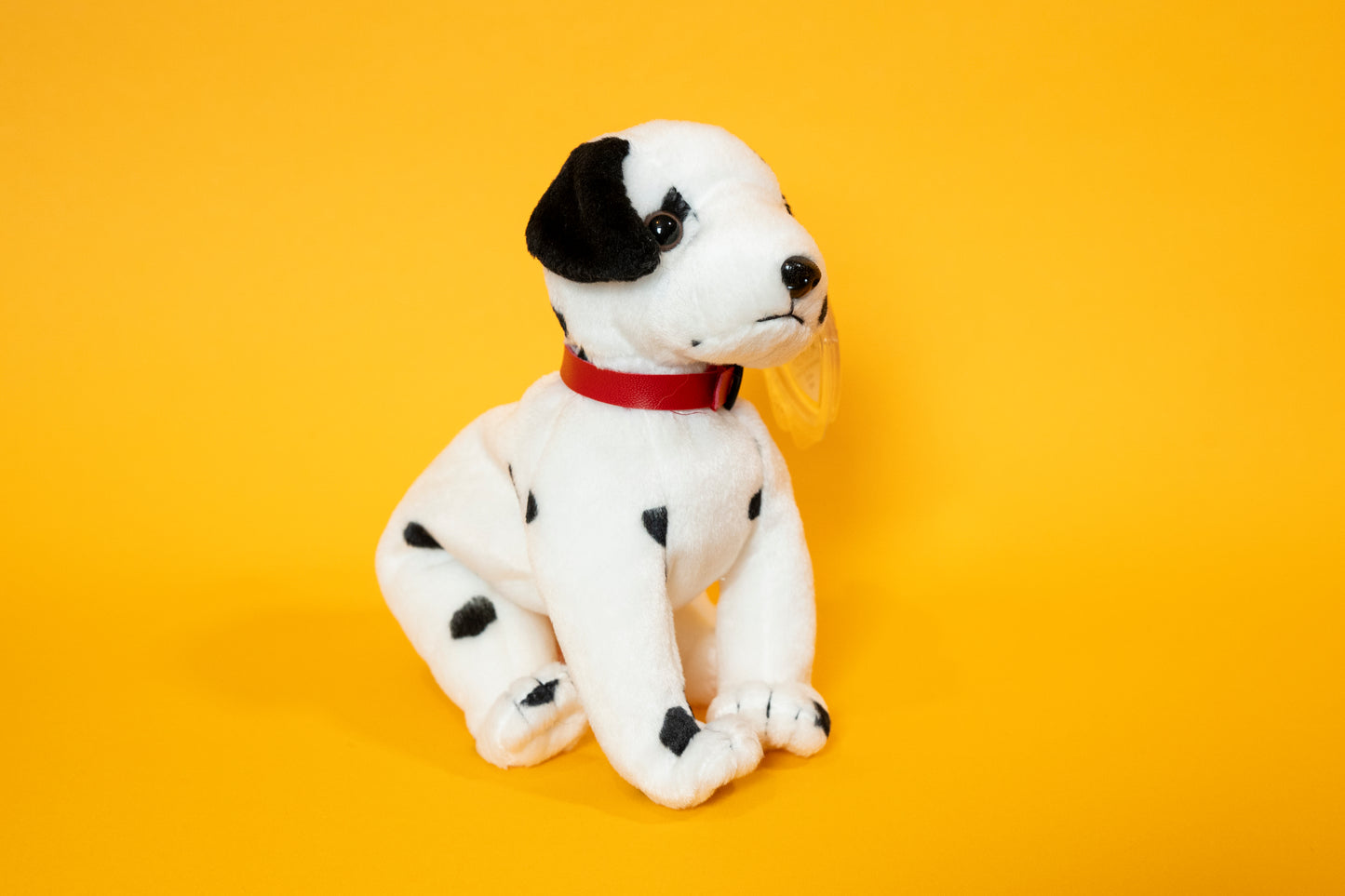 Dizzy (Dalmatian Dog - Black & White Spots, Black Ears) - TY Beanie Babies - Tag in Protector - Excellent Condition