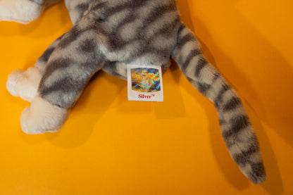 Silver (Cat) - TY Beanie Babies - Tag in Protector - Excellent Condition