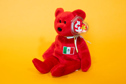 Osito (Mexican Bear) - TY Beanie Babies - Tag in Protector - Excellent Condition