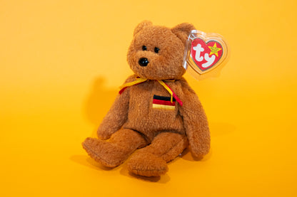 Germania (German Bear) - TY Beanie Babies - Tag in Protector - Excellent Condition