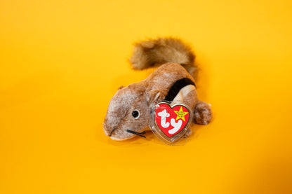 Chipper (Chipmunk) - TY Beanie Babies - Tag in Protector - Excellent Condition