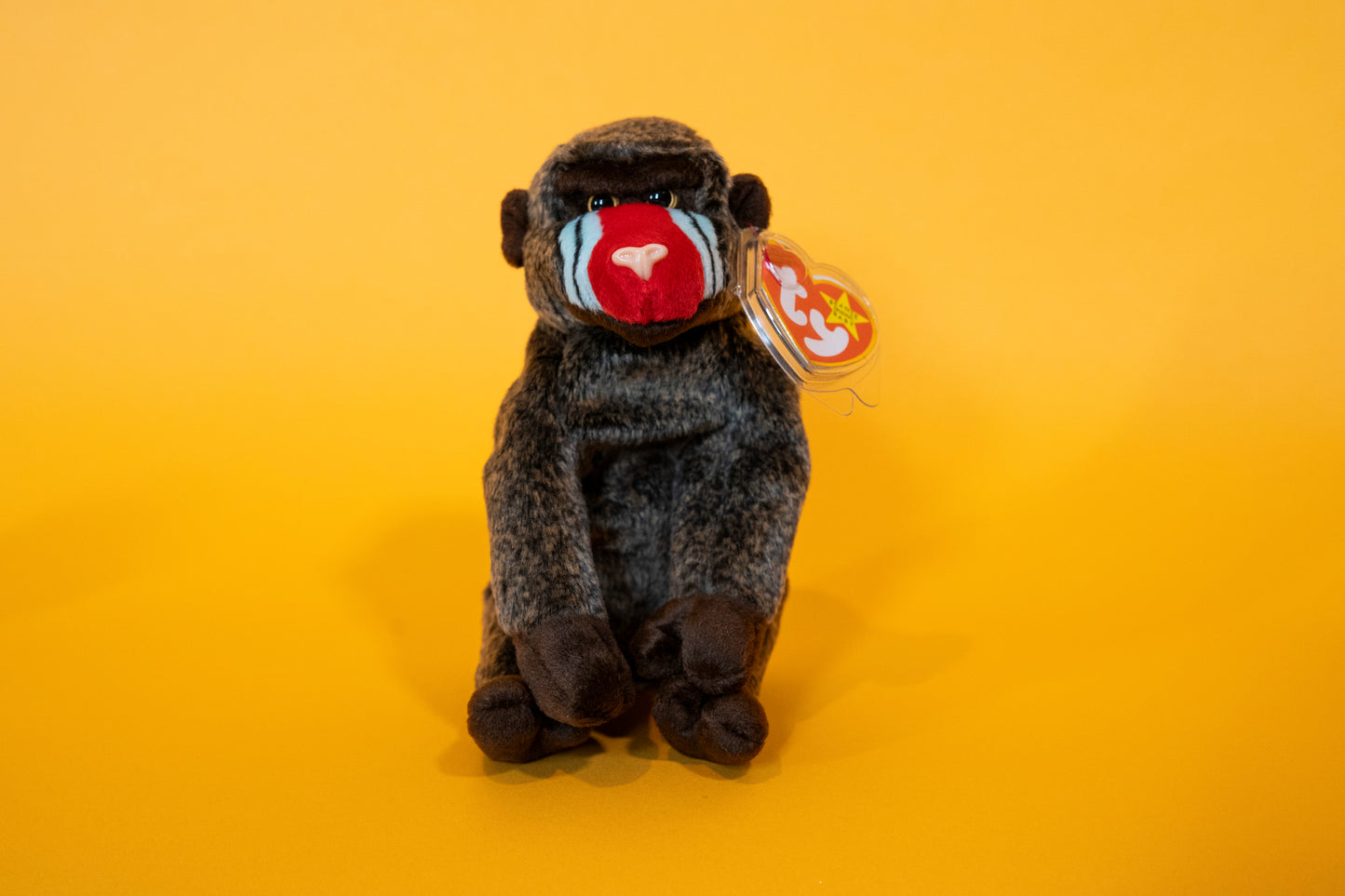 Cheeks (Baboon) - TY Beanie Babies - Tag in Protector - Excellent Condition