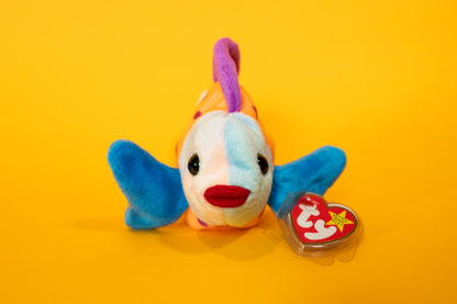 Lips (Fish) - TY Beanie Babies - Tag in Protector - Excellent Condition