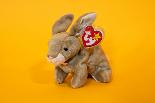 Nibbly (Bunny Rabbit) - TY Beanie Babies - Tag in Protector - Excellent Condition