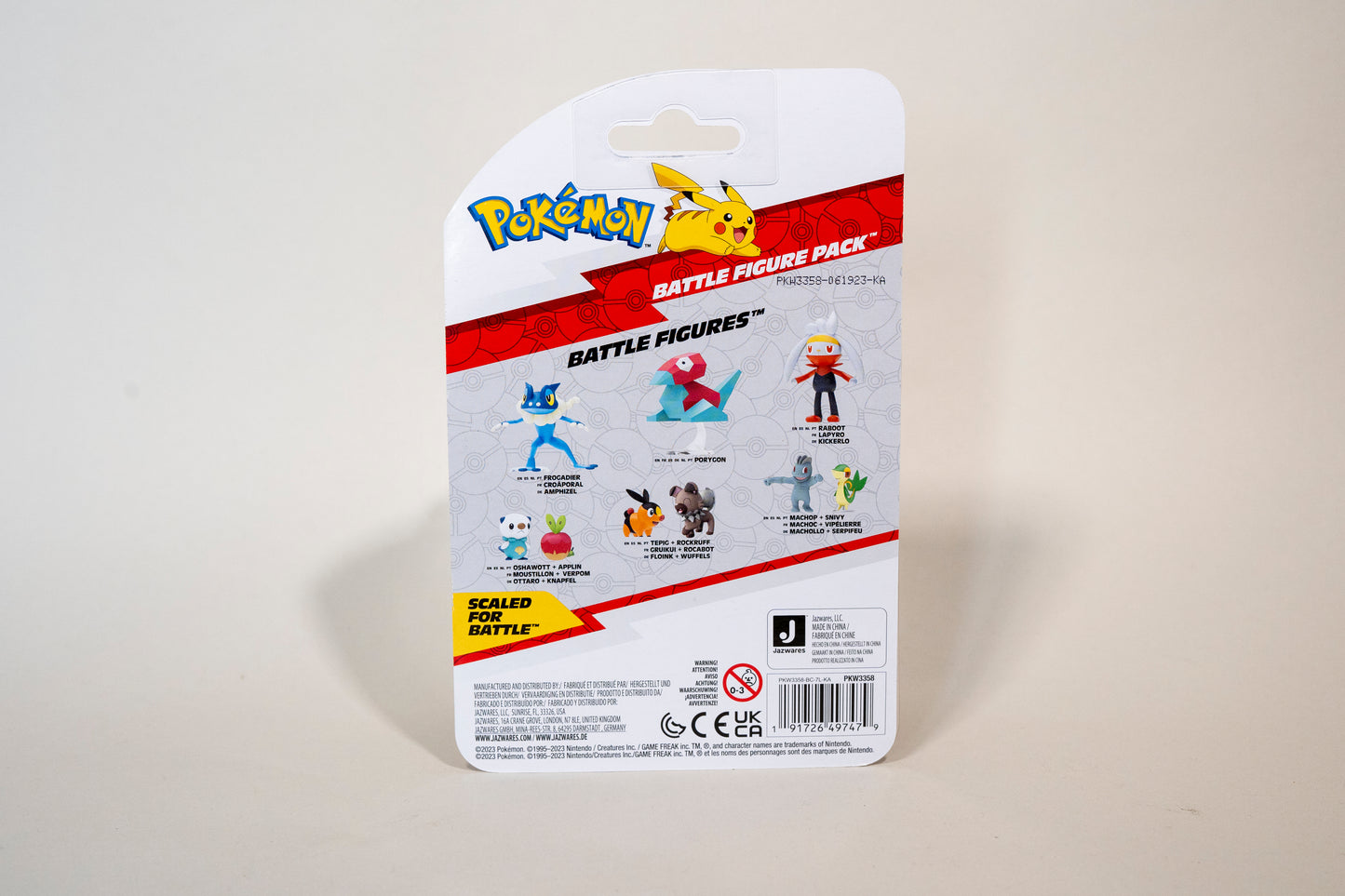 Pikachu & Sprigatito, Pokemon, Battle Figure Pack, Jazwares, 2023, Boxed Sealed