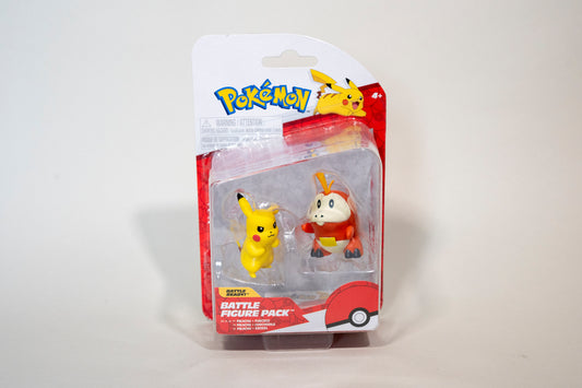 Pikachu & Fuecoco, Pokemon, Battle Figure Pack, Jazwares, 2023, Boxed Sealed